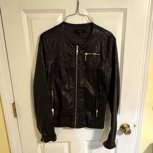 Forever 21 Quilted Black Leather Jacket